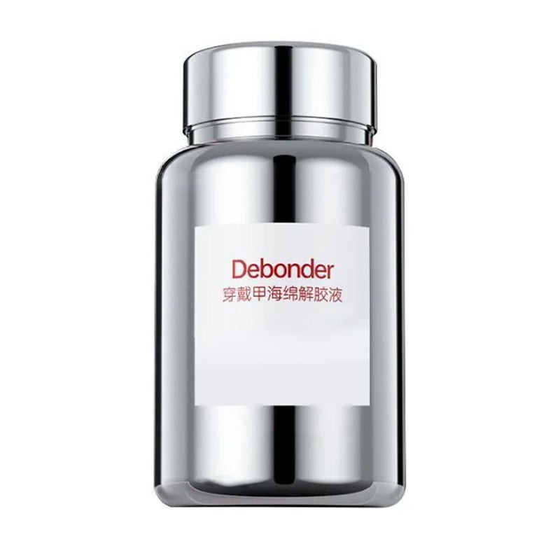 Nail polish remover, specifically designed for wearable use, removes gel polish and UV/LED nail polish. 100ml.